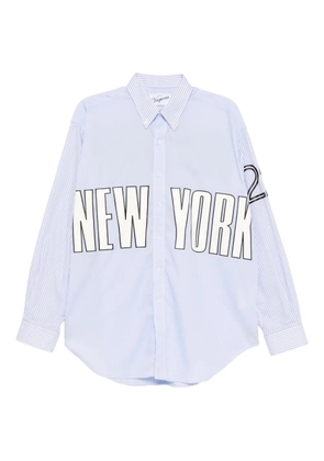 Vaquera printed striped shirt - Blue