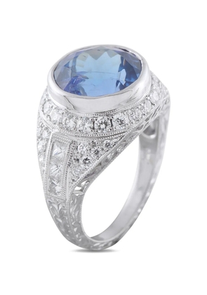 LB Exclusive diamond and tanzanite ring - Silver