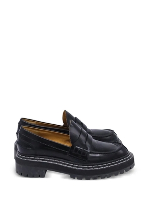 Proenza Schouler lug-sole leather loafers - Black