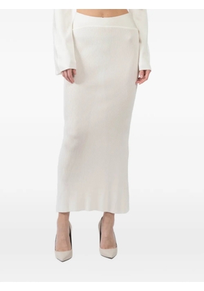 La Galpa Malageta ribbed skirt - Neutrals