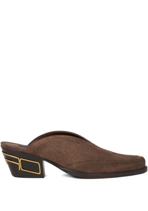 ETRO 45mm suede heeled mules - Brown