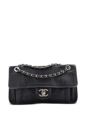 CHANEL Pre-Owned Up In The Air Flap Bag Perforated Leather Medium shoulder bag - Black