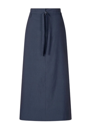 TOMBOY ripstop belted long skirt - Blue