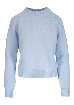 KHAITE Nera ribbed crew-neck top - Blue