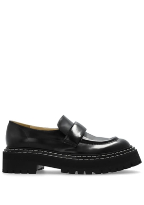 Proenza Schouler lug-sole leather loafers - Black