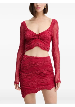 Charo Ruiz Ibiza Briny drawstring top - Red