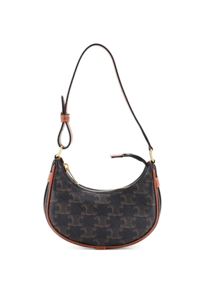 Celine Pre-Owned Ava Bag Triomphe Coated Canvas Mini shoulder bag - Brown