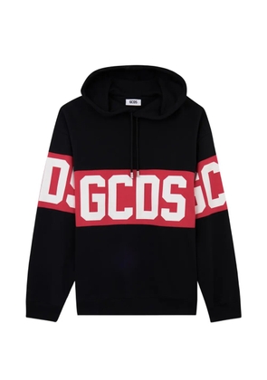 GCDS logo-band hoodie - Black