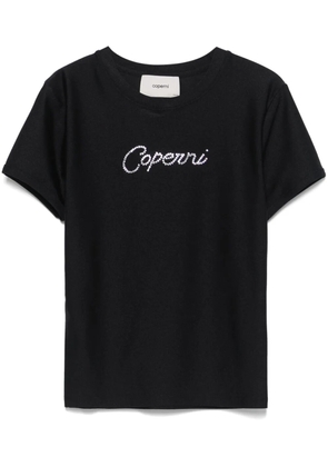Coperni crystal embellished-logo T-shirt - Black