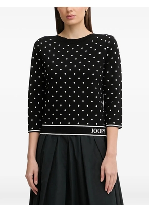 Joop! Konstantina polka-dot print sweater - Black