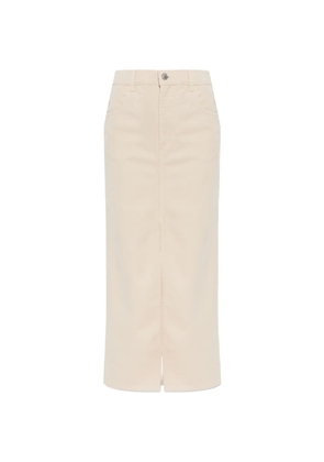 ISABEL MARANT button-fastening slit skirt - Neutrals