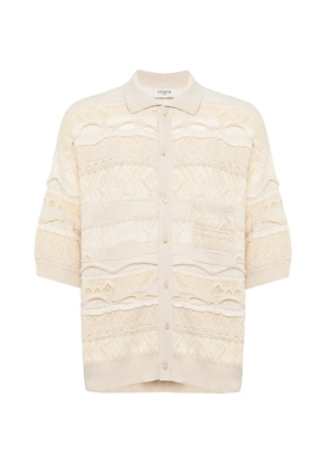 Laneus knitted shirt - Neutrals