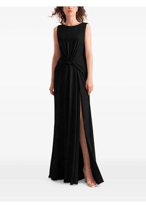 Gemy Maalouf draped knot waist maxi dress - Black