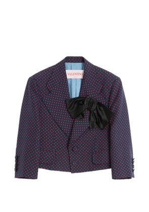 Valentino Garavani Plusdepois-print blazer - Blue