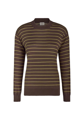 Tod's long-sleeve striped sweater - Brown