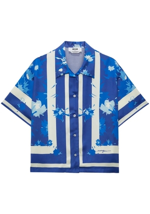 MSGM printed shirt - Blue