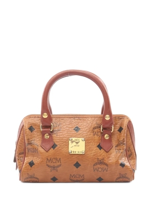 MCM Pre-Owned 2000s printed leather boston bag - Neutrals