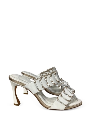 Alexandre Birman cutout leather sandals - White