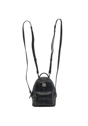 MCM Pre-Owned Stark Monogram studded backpack - Black