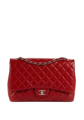 CHANEL Pre-Owned Classic Flap jumbo quilted chain shoulder bag - Red