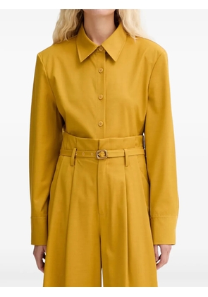 Isabelle Blanche button-up classic-collar shirt - Yellow