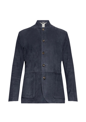 Eleventy button lambskin jacket - Blue
