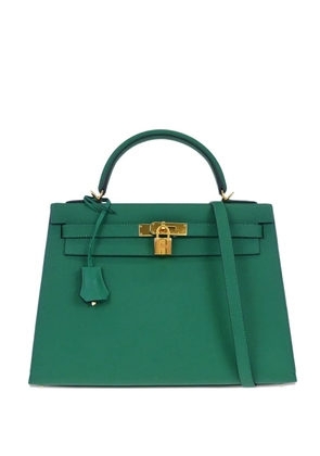 Hermès Pre-Owned 2017 32 Kelly Sellier top-handle tote bag - Green