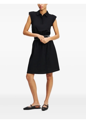Karl Lagerfeld padded-shoulder mini dress - Black