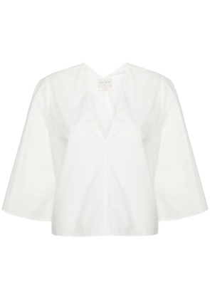 Forte Forte poplin bell-sleeves blouse - White