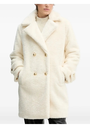Gaudi buttoned-cuff coat - Neutrals