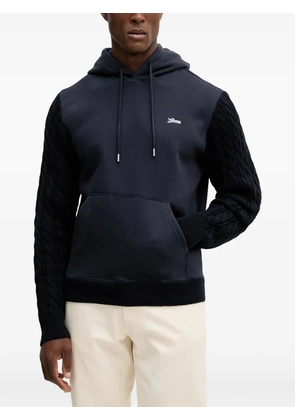 GUESS USA logo-detail hoodie - Blue