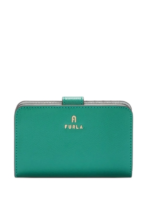 Furla medium Camelia logo-detail compact wallet - Green