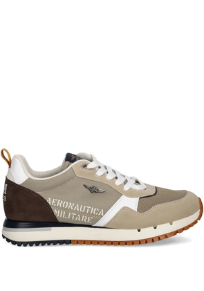 Aeronautica Militare mesh-panelled athletic sneakers - Neutrals