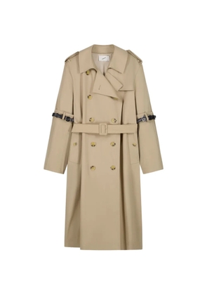 Coperni double-breasted belted coat - Neutrals