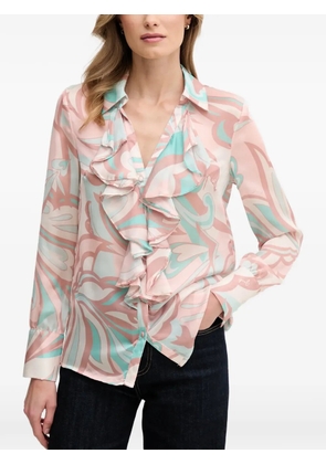 Gaudi ruffled patterned shirt - Pink