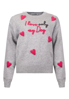 MC2 Saint Barth heart-detail sweater - Grey