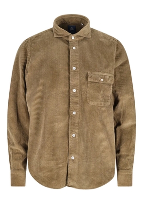 Finamore 1925 Napoli Salina corduroy pocket shirt - Brown