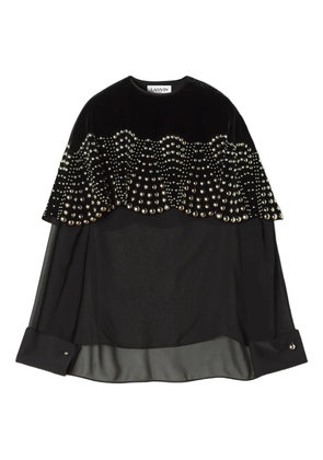 Lanvin beaded velvet top - Black