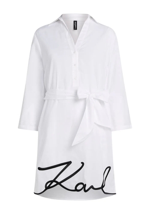 Karl Lagerfeld DNA Signature beach dress - White