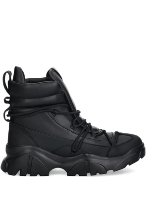 Ea7 Emporio Armani lace-up ankle boots - Black