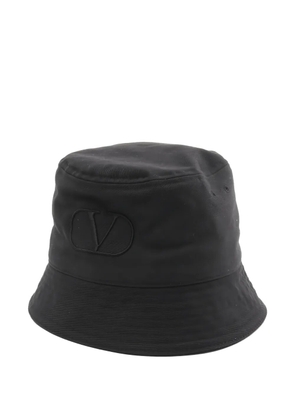 Valentino Garavani Pre-Owned 2010s logo embroidery bucket hat - Black