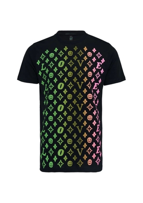 Black Score patterns marble T-shirt