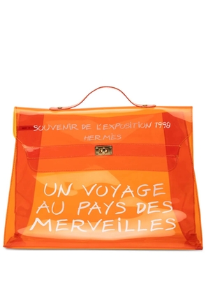 Hermès Pre-Owned 1998 Vinyl Souvenir De L Exposition Kelly handbag - Orange