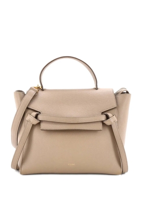 Celine Pre-Owned Belt Bag Textured Leather Micro satchel - Neutrals
