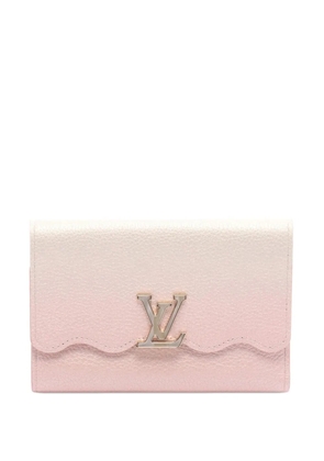 Louis Vuitton Pre-Owned 2021-2025 Grained Calfskin By The Pool Capucines Compact Wallet small wallets - Pink