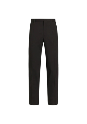 Dolce & Gabbana stretch wool canvas trousers - Black