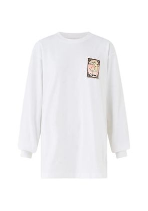 Camilla long-sleeve sweatshirt - White