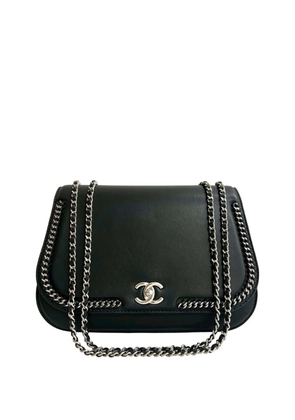 CHANEL Pre-Owned 2016-2017 Medium Calfskin Braided Chic Flap shoulder bag - Black