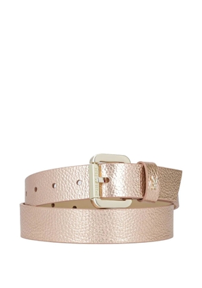 Patrizia Pepe metallic textured belt - Pink