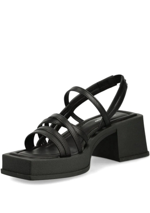 VAGABOND 67mm platform crisscross sandals - Black